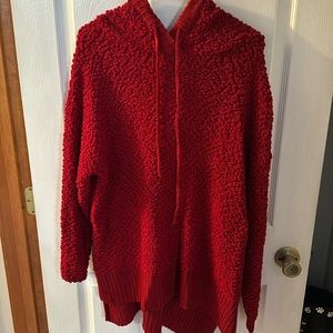 Red Hooded Tunic. XL.